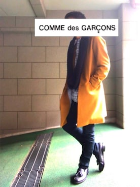 「スヌード」｜「アイテム（トレンチコート）」を使った、Maさん（メンズ・170cm）の春コーディネート