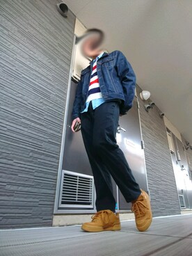 「八戸」｜ひかりたさん（メンズ・179cm）の冬コーディネート