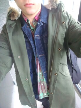 「八戸」｜ひかりたさん（メンズ・179cm）の冬コーディネート