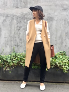 「Rawtus（ロータス）のアイテム（パンツ）」を使った、kanaさん（レディース・158cm）の秋コーディネート