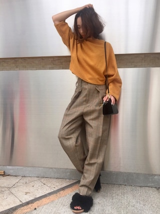 aquagirl（アクアガール）の「◇ハイウエストチェックパンツ（その他