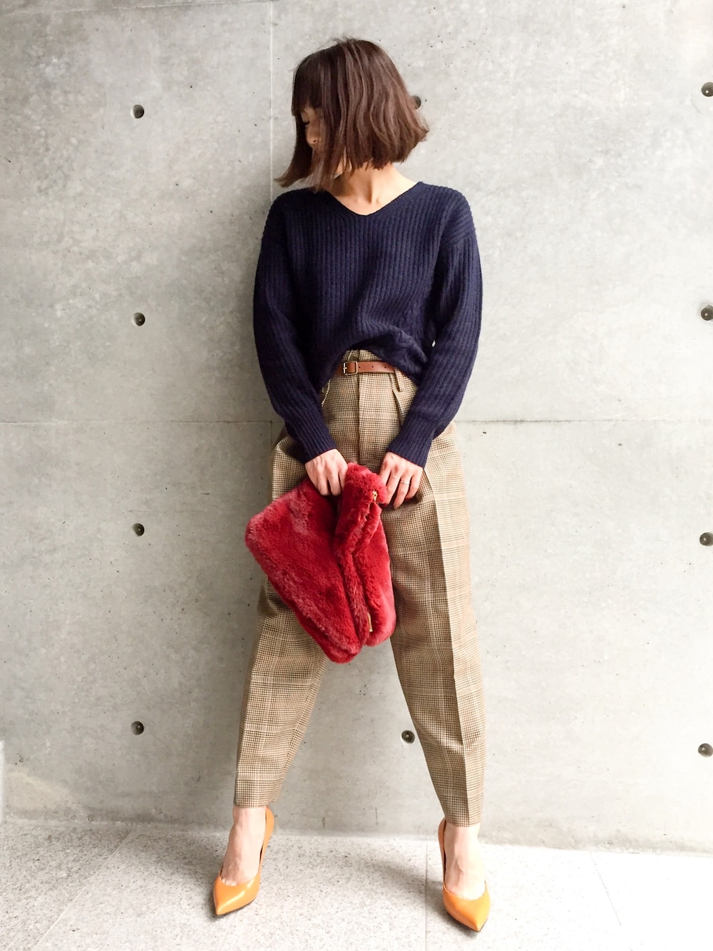 アクアガール確認用 aquagirl（アクアガール）の「◇ハイウエストチェックパンツ（その他