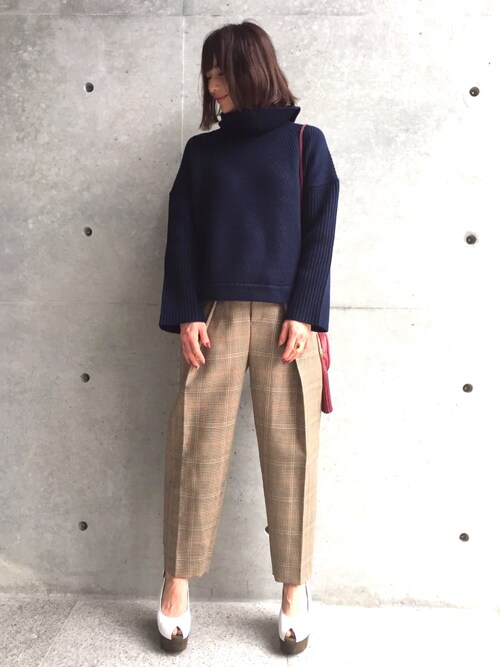 アクアガール確認用 aquagirl（アクアガール）の「◇ハイウエストチェックパンツ（その他