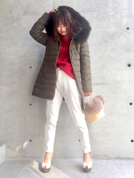 「COMPILATION（コンピレーション）のアイテム」を使った、kanaさん（レディース・158cm）の冬コーディネート