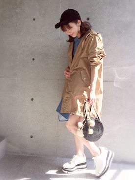 「rag & bone（ラグアンドボーン）のアイテム（帽子）」を使った、kanaさん（レディース・158cm）の春コーディネート