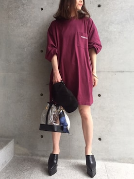 「rag & bone（ラグアンドボーン）のアイテム（帽子）」を使った、kanaさん（レディース・158cm）の春コーディネート