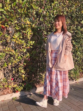 「Te chichi TERRASSE（テチチテラス）のアイテム（マウンテンパーカー）」を使った、lukawaguchimaekawaさん（レディース・150cm）の冬コーディネート