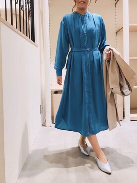 「Te chichi TERRASSE（テチチテラス）のアイテム（トレンチコート）」を使った、lukawaguchimaekawaさん（レディース・159cm）の春コーディネート