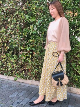 「Te chichi TERRASSE」｜「アイテム（その他）」を使った、lukawaguchimaekawaさん（レディース・159cm）の春コーディネート
