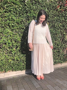 「Te chichi TERRASSE」｜「アイテム（その他）」を使った、lukawaguchimaekawaさん（レディース・152cm）の春コーディネート