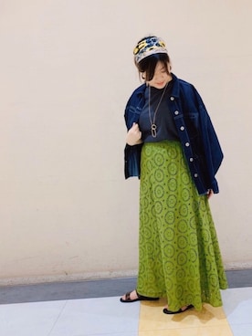 「Te chichi TERRASSE（テチチテラス）のアイテム（財布/小物）」を使った、lukawaguchimaekawaさん（レディース・151cm）の夏コーディネート
