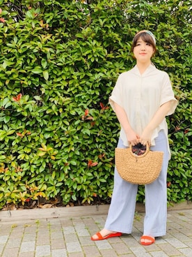 「Te chichi TERRASSE（テチチテラス）のアイテム（財布/小物）」を使った、lukawaguchimaekawaさん（レディース・151cm）の夏コーディネート