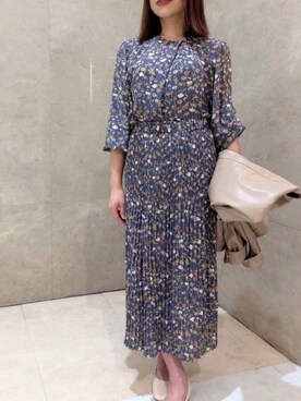「Te chichi TERRASSE（テチチテラス）のアイテム（ノーカラージャケット）」を使った、lukawaguchimaekawaさん（レディース・153cm）の冬コーディネート