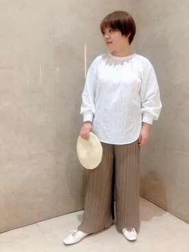 「刺繍　詳細📸のアイテム（その他、その他）」を使った、lukawaguchimaekawaさん（レディース）の春コーディネート