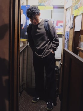 「COSMIC WONDER（コズミックワンダー）のアイテム」を使った、Junさん（メンズ・170cm）の冬コーディネート