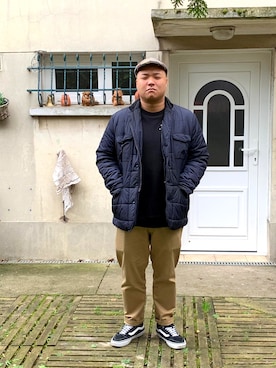 「GIVENCHY（ジバンシイ）のアイテム（スウェット）」を使った、EdYさん（メンズ・176cm）の冬コーディネート