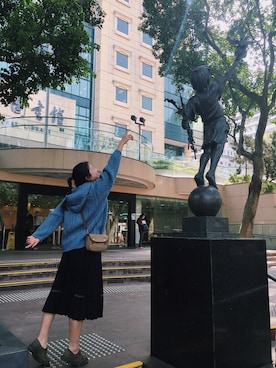 「VINTAGE（ヴィンテージ）のアイテム（アンダーウェア）」を使った、tomatoさん（レディース・161cm）の冬コーディネート