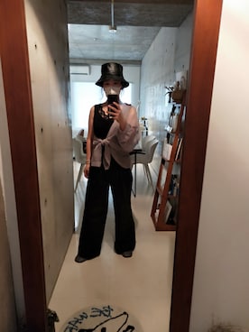 「古着好きな人と繋がりたい」｜「アイテム（シャツワンピース）」を使った、masaさん（レディース・157cm）の秋コーディネート
