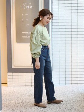 「スローブイエナ」｜「アイテム（その他シューズ）」を使った、hinakoさん（レディース・150cm）の春コーディネート