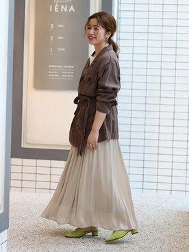 「SLOBE IENA（スローブイエナ）のアイテム（パンプス）」を使った、hinakoさん（レディース・150cm）の春コーディネート