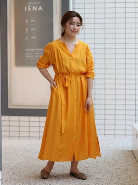 「スローブイエナ」｜「アイテム（その他シューズ）」を使った、hinakoさん（レディース・150cm）の春コーディネート