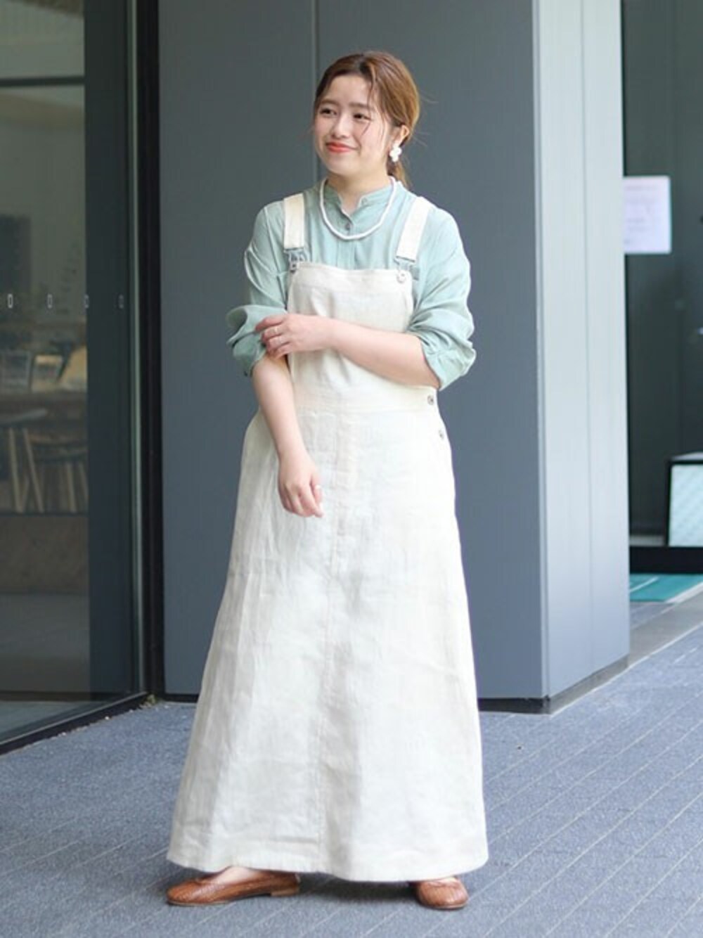 hinako（SLOBE IENA本社）｜SLOBE IENAのジャンパースカートを使ったコーディネート - WEAR
