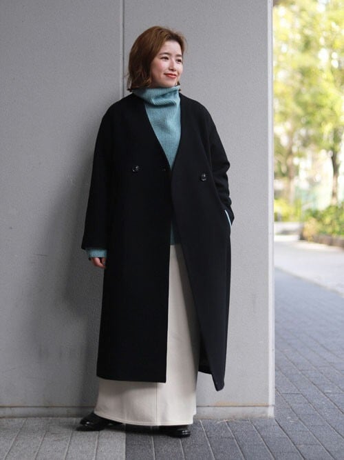 SLOBE IENA（スローブイエナ）の「SUPER100 モッサVネックコート