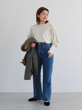 「スローブイエナ」｜「アイテム（アクセサリー）」を使った、hinakoさん（レディース・150cm）の秋コーディネート