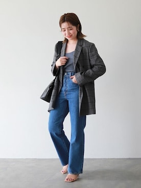 「スローブイエナ」｜「アイテム（その他アウター）」を使った、hinakoさん（レディース・150cm）の秋コーディネート