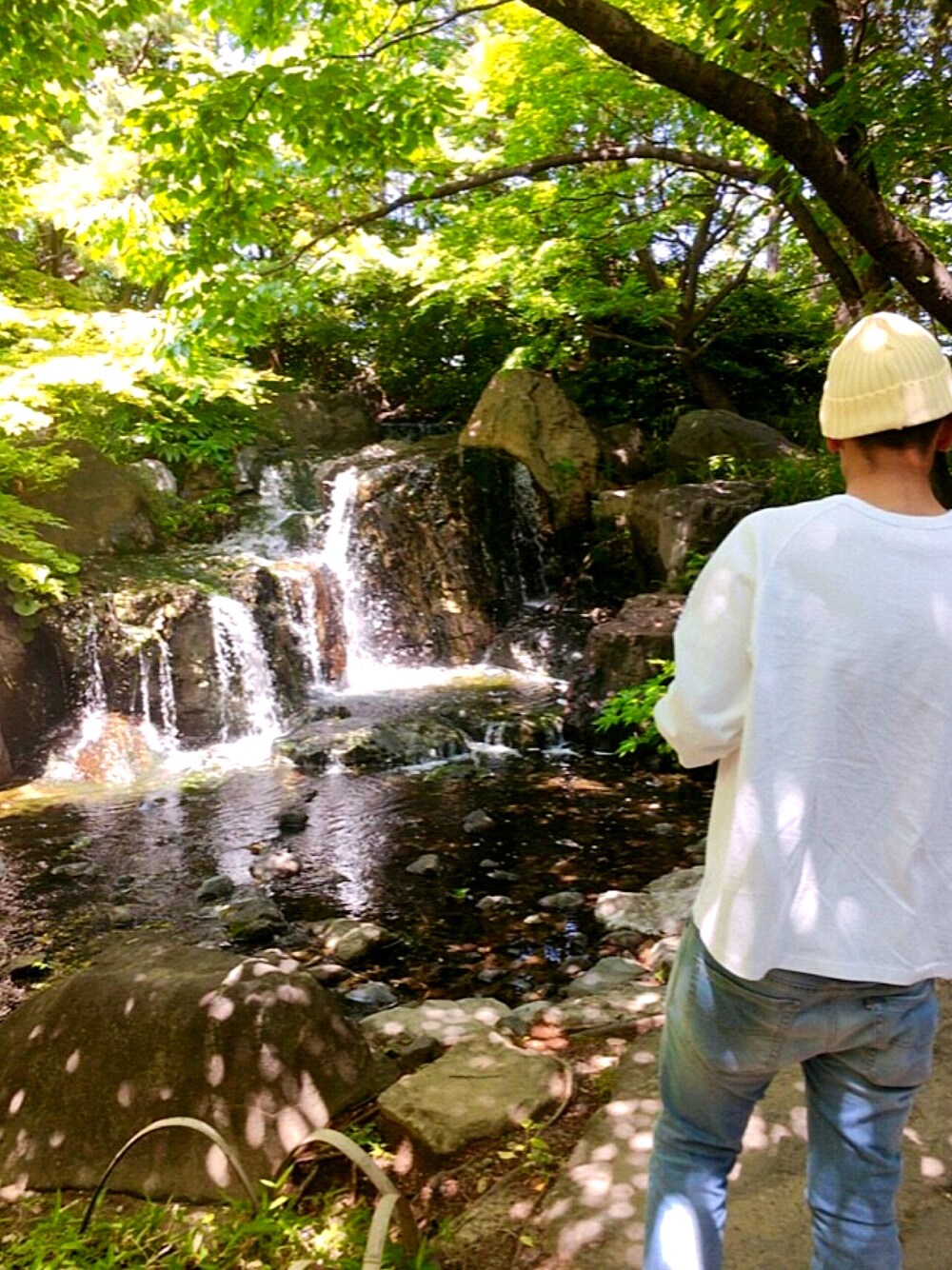 「肌ウーノ、PR」｜「BEAUTY&YOUTH UNITED ARROWSの＜Racal＞ STANDARD KNIT CAP16SS/ニット帽◆（ニットキャップ/ビーニー、イエロー系）」を使った、まっつんさん（メンズ・184cm）の春コーディネートの1枚目の写真