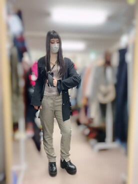 「HELK（ヘルク）のアイテム（ジャケット/アウター）」を使った、ちゃんまみさん（レディース・163cm）の秋コーディネート