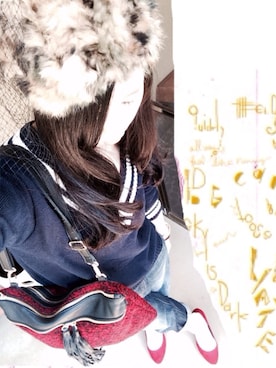 「Another Edition（アナザーエディション）のアイテム（帽子）」を使った、ちゃんまみさん（レディース・158cm）の秋コーディネート