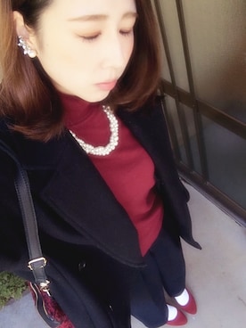 「Another Edition（アナザーエディション）のアイテム（アクセサリー）」を使った、ちゃんまみさん（レディース・158cm）の冬コーディネート