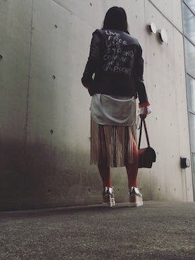「DRIES VAN NOTEN（ドリスヴァンノッテン）のアイテム（ワンピース/ドレス）」を使った、yuiさん（レディース・160cm）の秋コーディネート