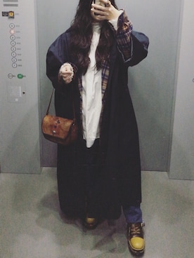 「DRIES VAN NOTEN（ドリスヴァンノッテン）のアイテム（その他アウター）」を使った、yuiさん（レディース・160cm）の冬コーディネート