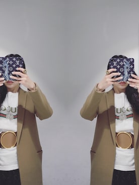 「CELINE（セリーヌ）のアイテム（その他アウター）」を使った、yuiさん（レディース・160cm）の春コーディネート