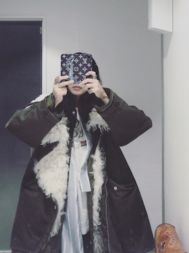 「vetements」｜「アイテム（モッズコート）」を使った、yuiさん（レディース・160cm）の春コーディネート