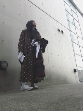 「DRIES VAN NOTEN（ドリスヴァンノッテン）のアイテム（その他アウター）」を使った、yuiさん（レディース・160cm）の春コーディネート