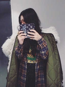 「DRIES VAN NOTEN（ドリスヴァンノッテン）のアイテム（その他アウター）」を使った、yuiさん（レディース・160cm）の春コーディネート