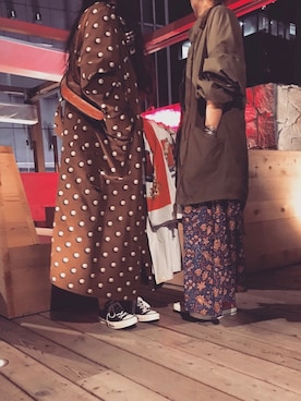 「DRIES VAN NOTEN（ドリスヴァンノッテン）のアイテム（その他アウター）」を使った、yuiさん（レディース・160cm）の春コーディネート