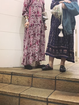 「ヴィンテージワンピース」｜「アイテム（帽子）」を使った、yuiさん（レディース・160cm）の秋コーディネート