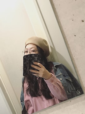 「BALENCIAGA」｜「アイテム（ハンチング/ベレー帽）」を使った、yuiさん（レディース・160cm）の冬コーディネート