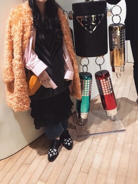 「PRADA（プラダ）のアイテム（その他シューズ）」を使った、yuiさん（レディース・160cm）の春コーディネート