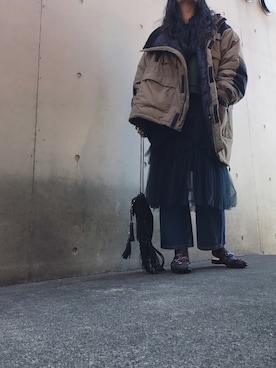 「DRIES VAN NOTEN（ドリスヴァンノッテン）のアイテム（ワンピース/ドレス）」を使った、yuiさん（レディース・160cm）の春コーディネート