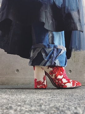 「DRIES VAN NOTEN（ドリスヴァンノッテン）のアイテム（その他アウター）」を使った、yuiさん（レディース・160cm）の春コーディネート
