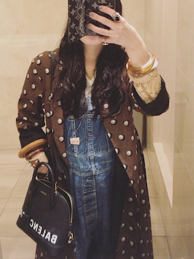 「DRIES VAN NOTEN（ドリスヴァンノッテン）のアイテム（その他アウター）」を使った、yuiさん（レディース・160cm）の春コーディネート