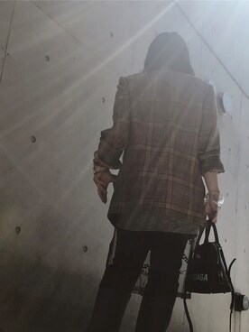 「DRIES VAN NOTEN（ドリスヴァンノッテン）のアイテム（テーラードジャケット）」を使った、yuiさん（レディース・160cm）の秋コーディネート