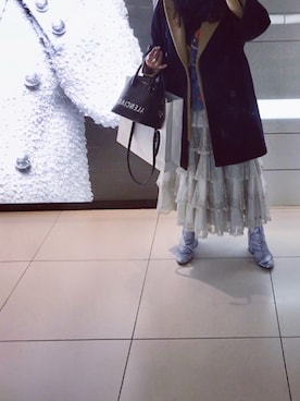 「DRIES VAN NOTEN（ドリスヴァンノッテン）のアイテム（その他アウター）」を使った、yuiさん（レディース・160cm）の冬コーディネート