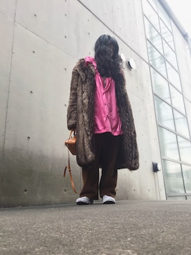 「DRIES VAN NOTEN（ドリスヴァンノッテン）のアイテム（その他アウター）」を使った、yuiさん（レディース・160cm）の冬コーディネート