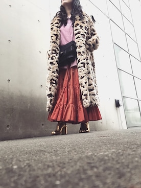 「chanel」｜「アイテム（その他アウター）」を使った、yuiさん（レディース・160cm）の冬コーディネート